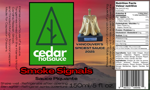 Smoke Signals Hot Sauce - Heat Up Your Taste Buds! – Cedar Hot Sauce